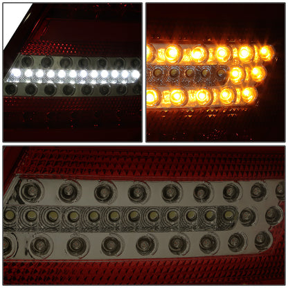 FAROS TRASEROS 12-14 MERCEDES BENZ C-CLASS W204 4-DOOR - 3D STRIP - LED - RED / SMOKE