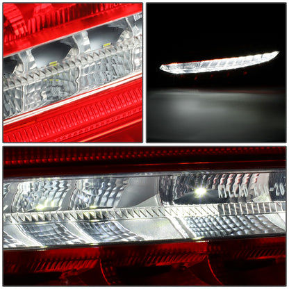 FAROS TRASEROS 15-18 MERCEDES C180, MERCEDES C200, MERCEDES C250, MERCEDES C300, MERCEDES C63 AMG / 16-18 MERCEDES C350E / 2015 MERCEDES C400 / 17-18 MERCEDES C43 AMG / 2016 MERCEDES C450 - LED - RED / CLEAR