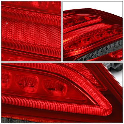 FAROS TRASEROS 15-18 MERCEDES C180, MERCEDES C200, MERCEDES C250, MERCEDES C300, MERCEDES C63 AMG / 16-18 MERCEDES C350E / 2015 MERCEDES C400 / 17-18 MERCEDES C43 AMG / 2016 MERCEDES C450 - LED - RED / SMOKE