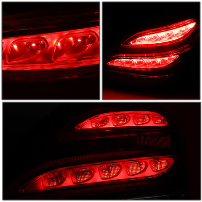FAROS TRASEROS 15-18 MERCEDES C180, MERCEDES C200, MERCEDES C250, MERCEDES C300, MERCEDES C63 AMG / 16-18 MERCEDES C350E / 2015 MERCEDES C400 / 17-18 MERCEDES C43 AMG / 2016 MERCEDES C450 - LED - RED / SMOKE