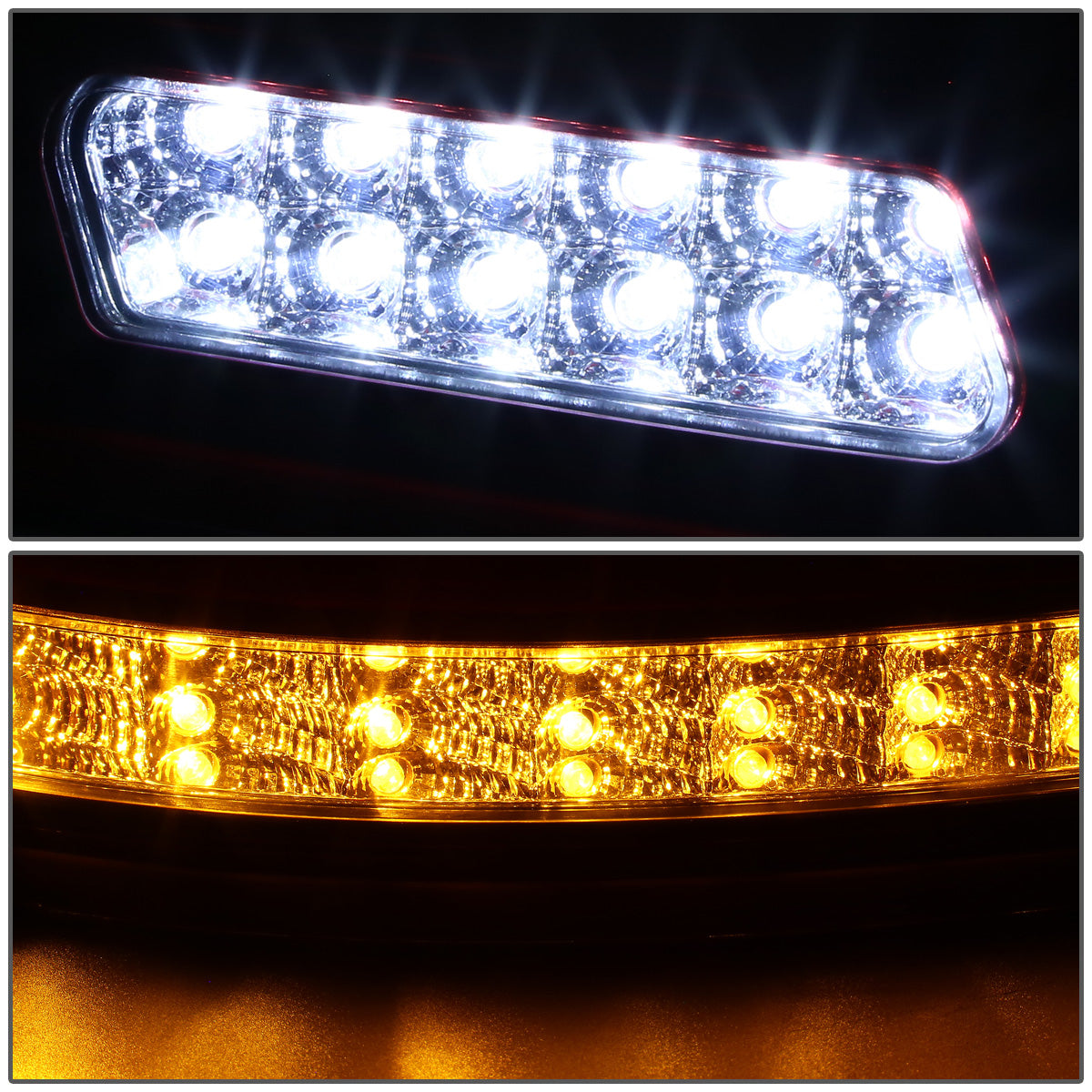 FAROS TRASEROS 10-12 MERCEDES-BENZ E-CLASS / 09-12 E63 AMG SEDAN - 3D LED - RED / CLEAR