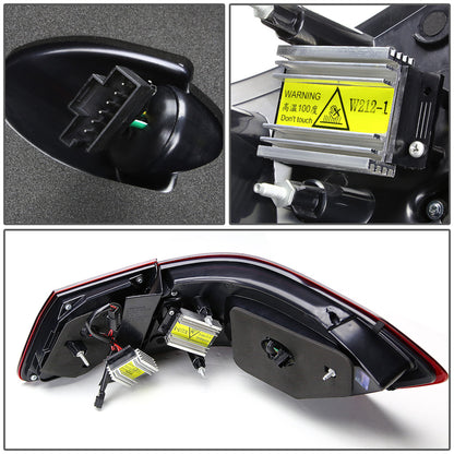 FAROS TRASEROS 10-12 MERCEDES-BENZ E-CLASS / 09-12 E63 AMG SEDAN - 3D LED - RED / CLEAR