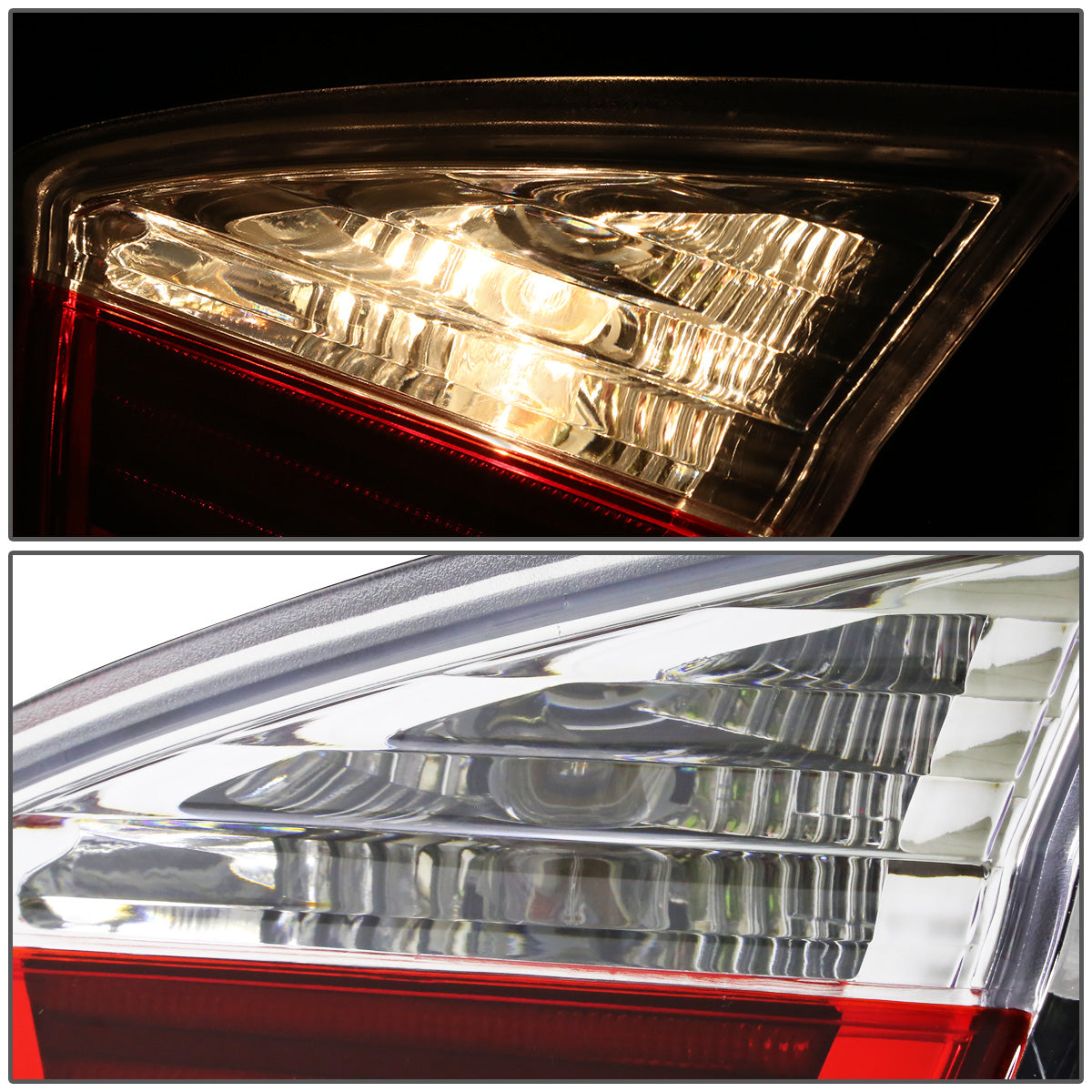 FAROS TRASEROS 05-08 BMW 3 SERIES E90 - LED - RED / CLEAR