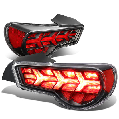 FAROS TRASEROS 13-17 SCION FRS, SUBARU BRZ - BLACK HOUSING / CLEAR LENS / RED SIGNAL