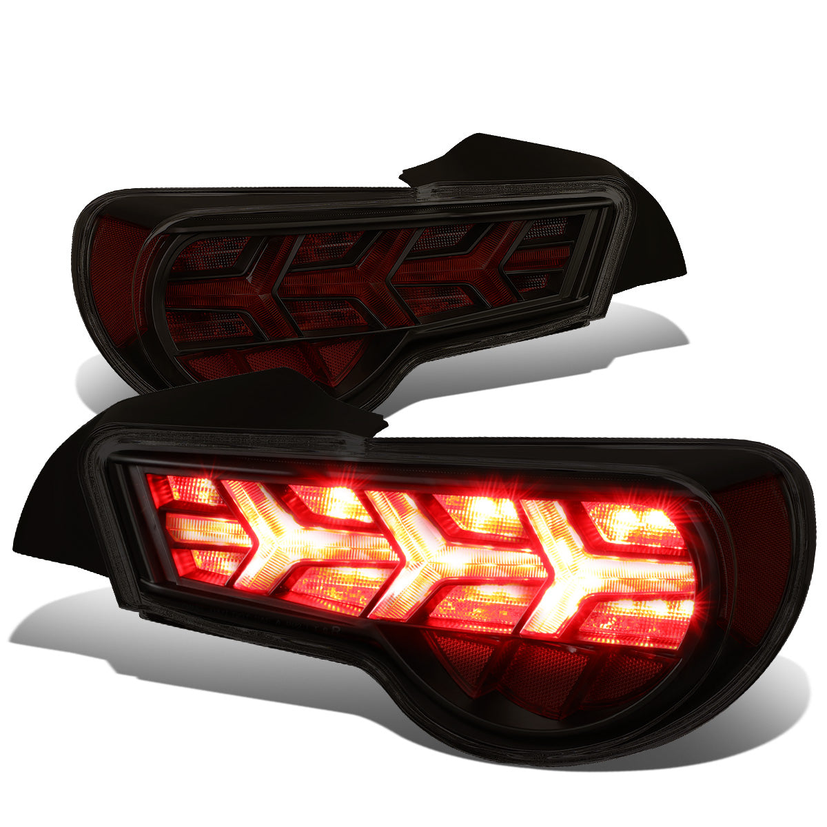 FAROS TRASEROS 13-17 SCION FRS, SUBARU BRZ - BLACK HOUSING / SMOKE LENS / RED SIGNAL