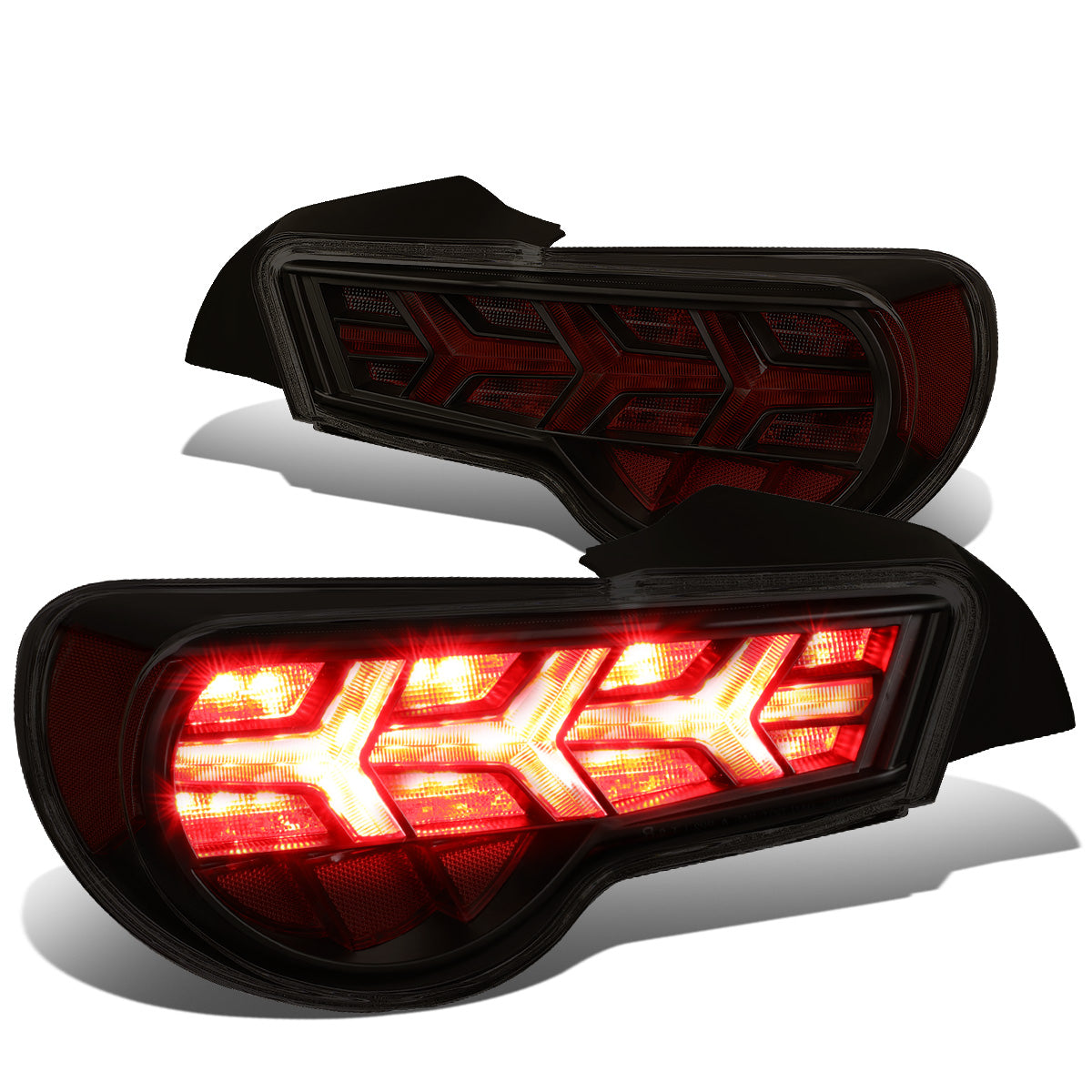 FAROS TRASEROS 13-17 SCION FRS, SUBARU BRZ - BLACK HOUSING / SMOKE LENS / RED SIGNAL