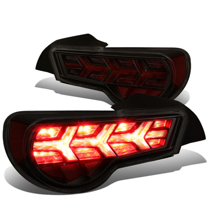 FAROS TRASEROS 13-17 SCION FRS, SUBARU BRZ - BLACK HOUSING / SMOKE LENS / RED SIGNAL