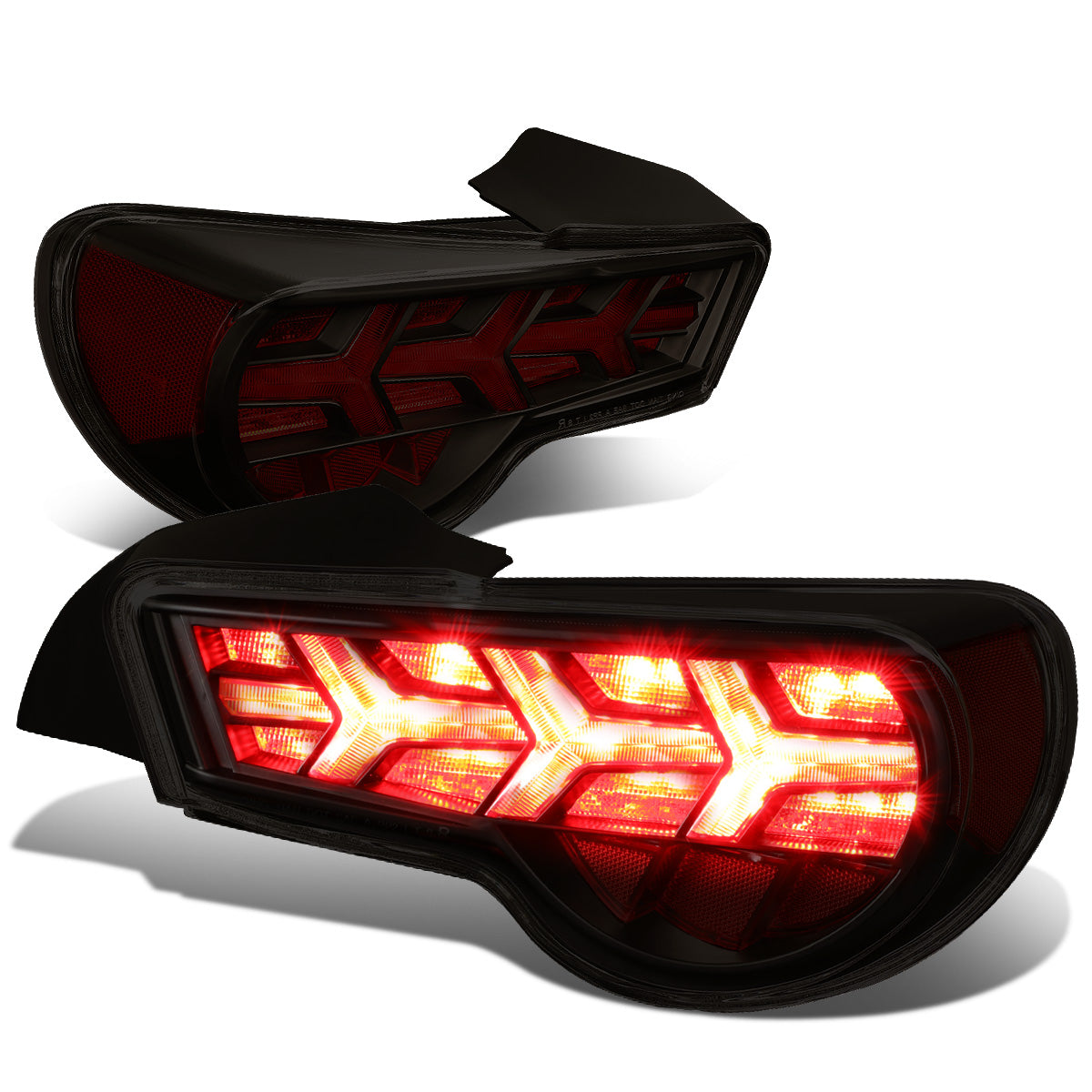 FAROS TRASEROS 13-17 SCION FRS, SUBARU BRZ - BLACK HOUSING / SMOKE LENS / RED SIGNAL