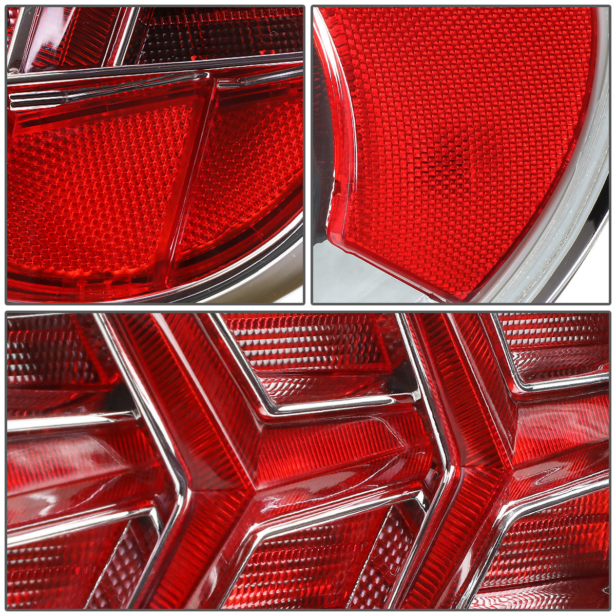 FAROS TRASEROS 13-17 SCION FRS, SUBARU BRZ - CHROME HOUSING / CLEAR LENS / RED SIGNAL