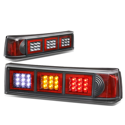 FAROS TRASEROS 87-93 FORD MUSTANG - LED - BLACK