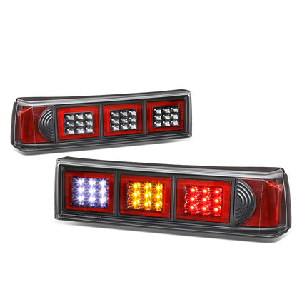 FAROS TRASEROS 87-93 FORD MUSTANG - LED - BLACK