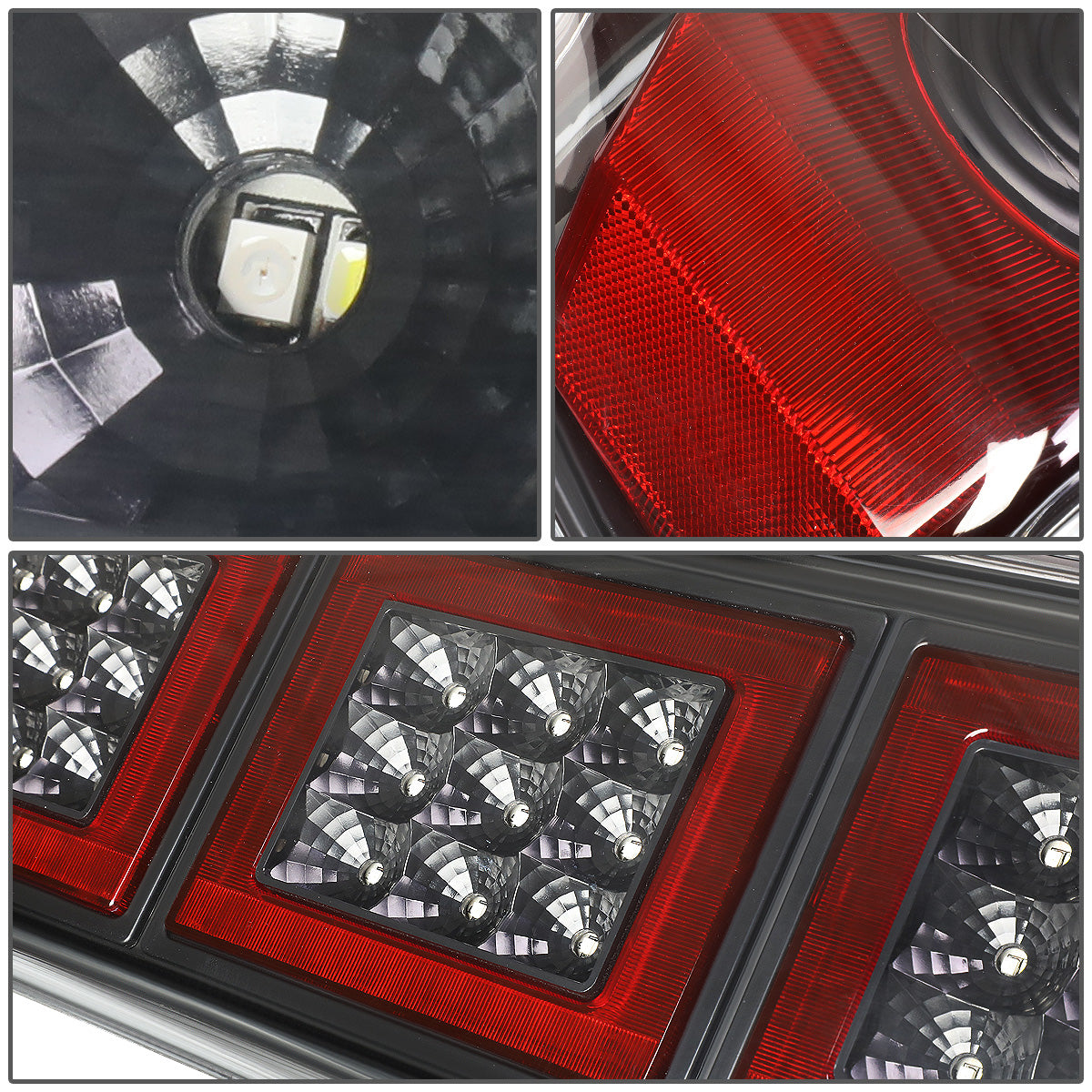 FAROS TRASEROS 87-93 FORD MUSTANG - LED - BLACK