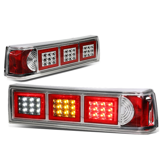 FAROS TRASEROS 87-93 FORD MUSTANG - LED - CHROME