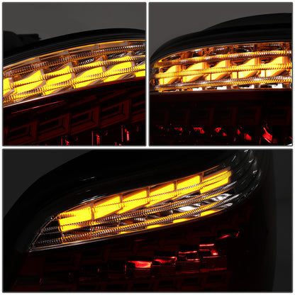 FAROS TRASEROS 04-07 BMW 525I, BMW 530I / 06-07 BMW 525XI, BMW 530XI / 04-06 BMW 545I - FITS 4-DR MODELS ONLY - OLED SEQUENTIAL - RED / CLEAR