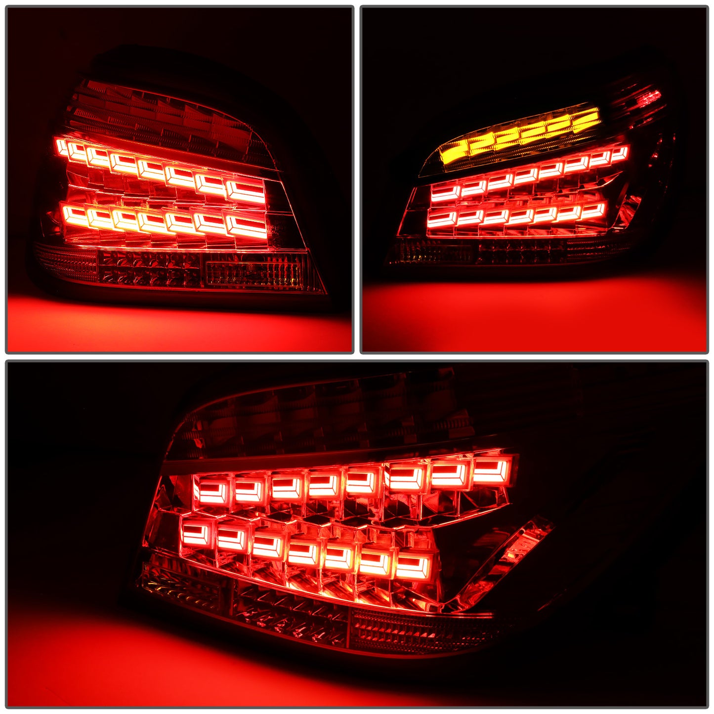 FAROS TRASEROS 04-07 BMW 525I, BMW 530I / 06-07 BMW 525XI, BMW 530XI / 04-06 BMW 545I - FITS 4-DR MODELS ONLY - OLED SEQUENTIAL - RED / SMOKE
