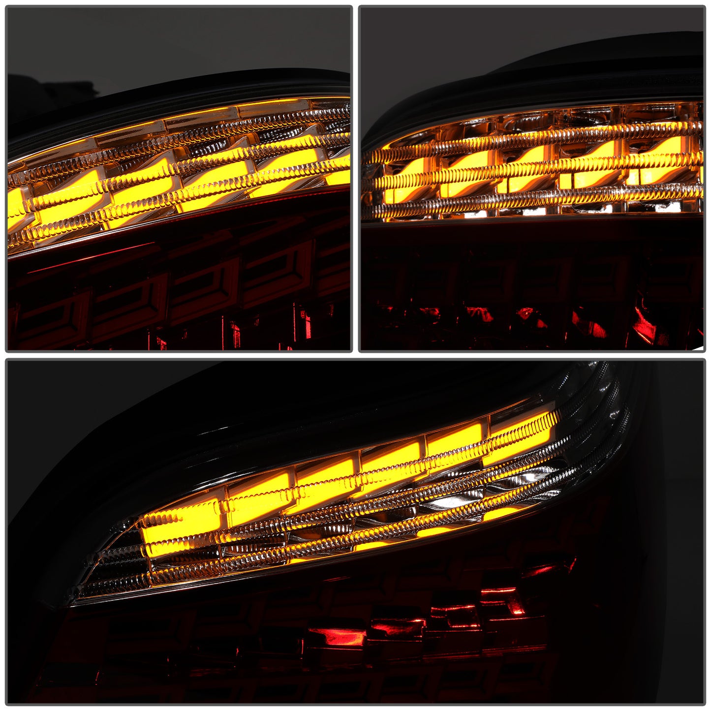 FAROS TRASEROS 04-07 BMW 525I, BMW 530I / 06-07 BMW 525XI, BMW 530XI / 04-06 BMW 545I - FITS 4-DR MODELS ONLY - OLED SEQUENTIAL - RED / SMOKE