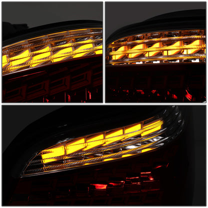FAROS TRASEROS 04-07 BMW 525I, BMW 530I / 06-07 BMW 525XI, BMW 530XI / 04-06 BMW 545I - FITS 4-DR MODELS ONLY - OLED SEQUENTIAL - RED / SMOKE