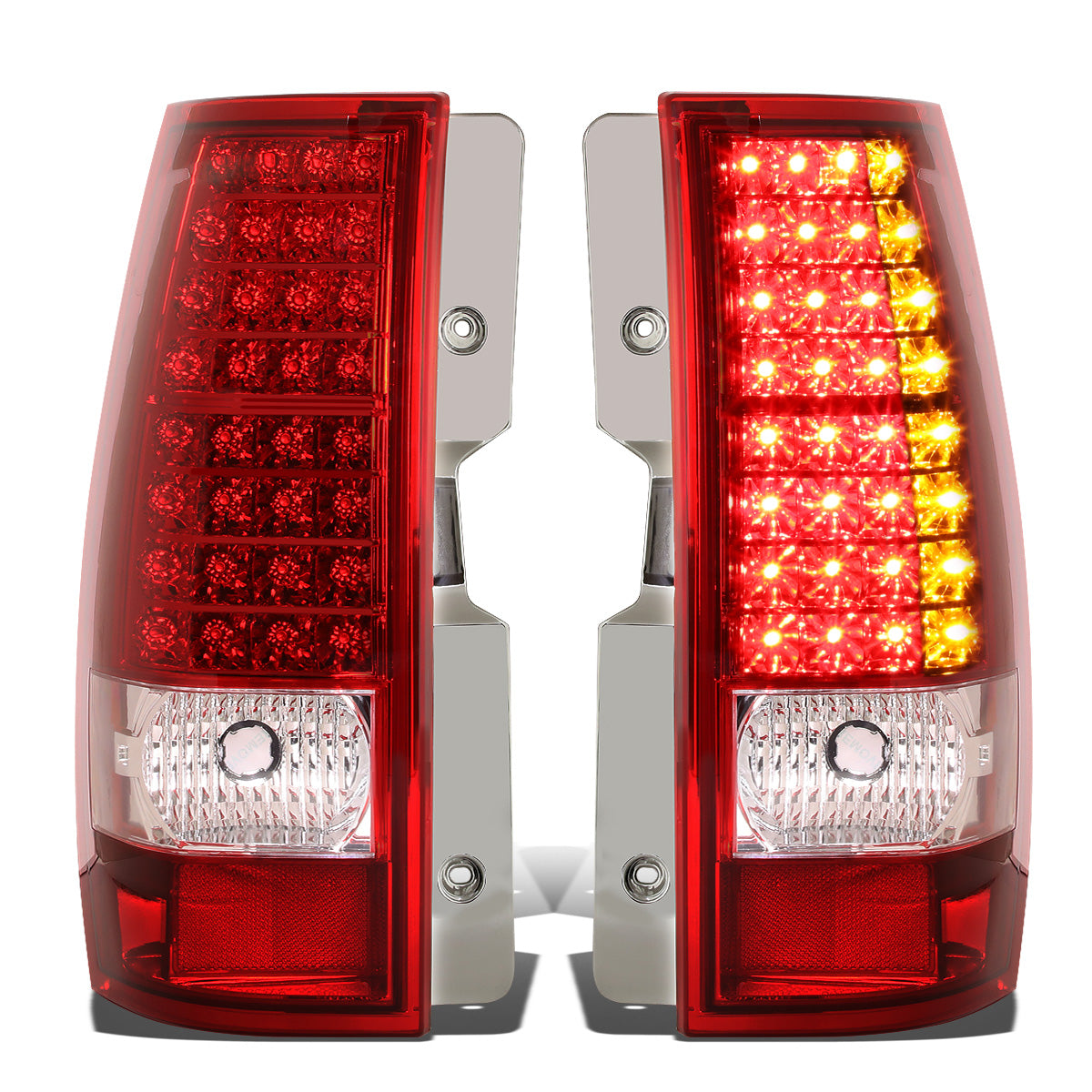 FAROS TRASEROS 07-14 CHEVY SUBURBAN / TAHOE / YUKON - LED - RED / CLEAR