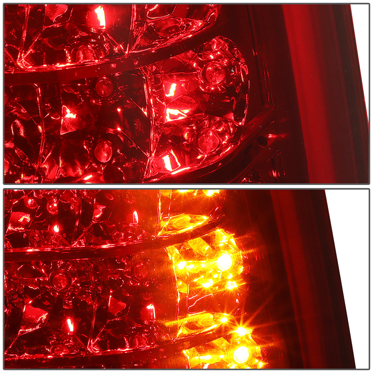 FAROS TRASEROS 07-14 CHEVY SUBURBAN / TAHOE / YUKON - LED - RED / CLEAR
