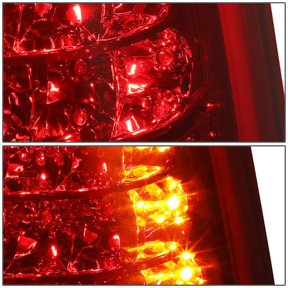 FAROS TRASEROS 07-14 CHEVY SUBURBAN / TAHOE / YUKON - LED - RED / CLEAR