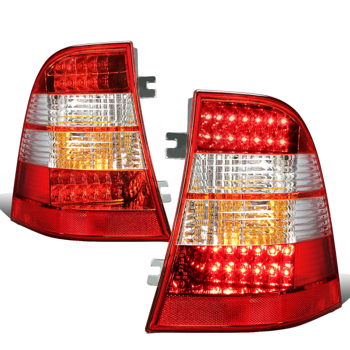 FAROS TRASEROS 98-05 MERCEDES BENZ M-CLASS W163 - LED - RED / CLEAR