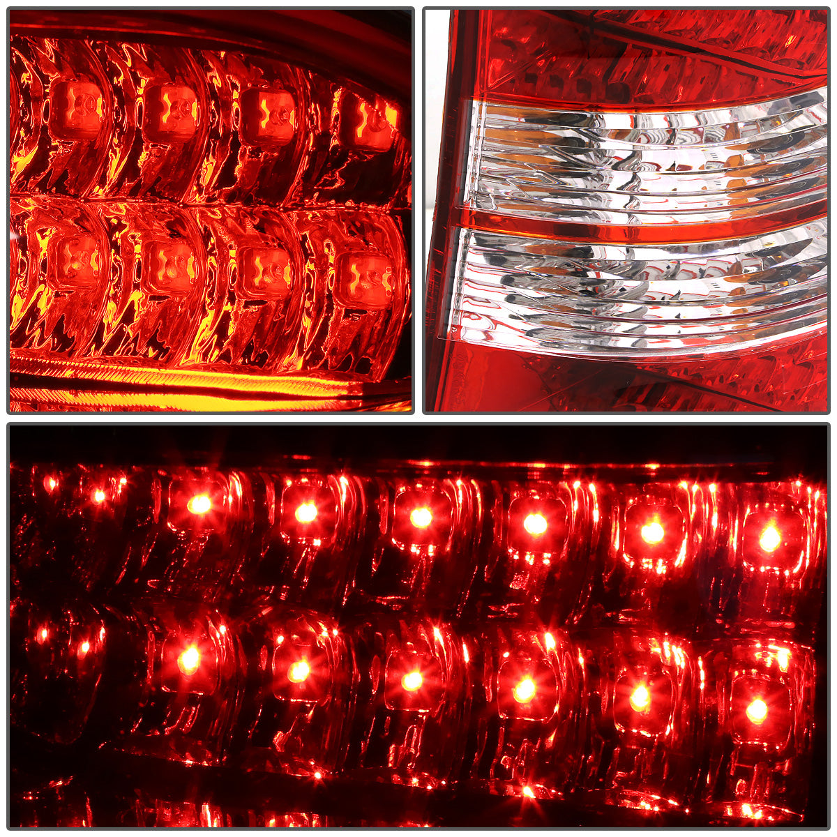 FAROS TRASEROS 98-05 MERCEDES BENZ M-CLASS W163 - LED - RED / CLEAR