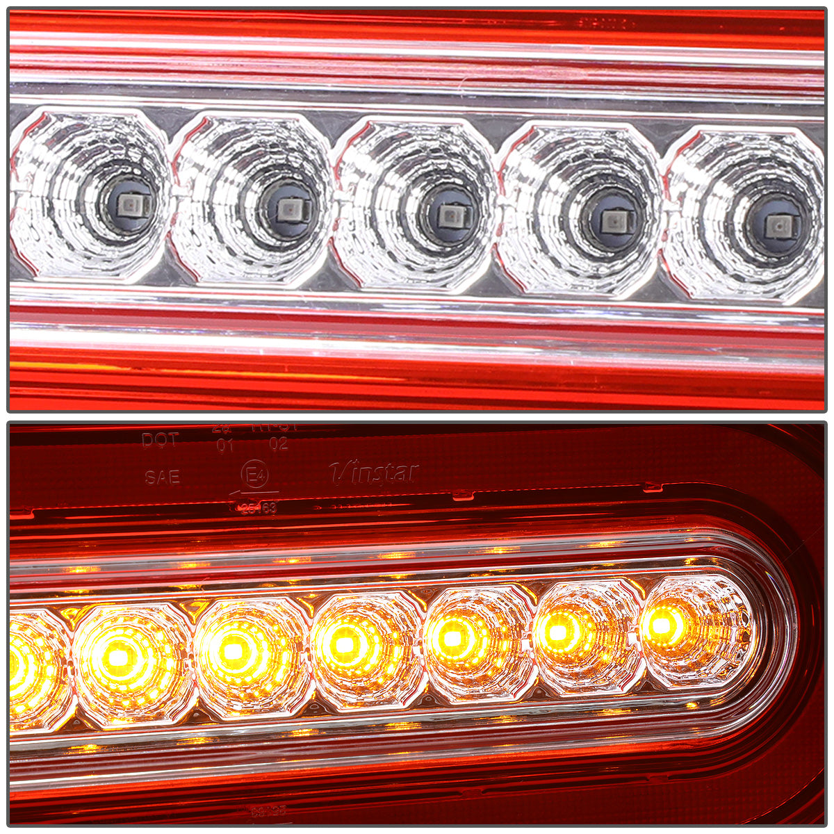 FAROS TRASEROS 99-17 MERCEDES-BENZ G-CLASS / 14-17 G63 AMG - LED - RED / CLEAR