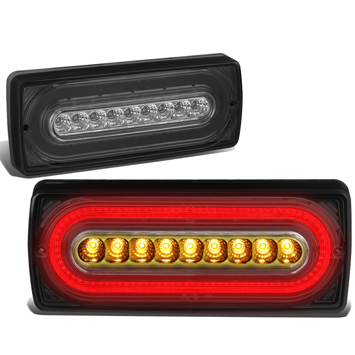 FAROS TRASEROS 99-17 MERCEDES-BENZ G-CLASS / 14-17 G63 AMG - LED - RED / SMOKE