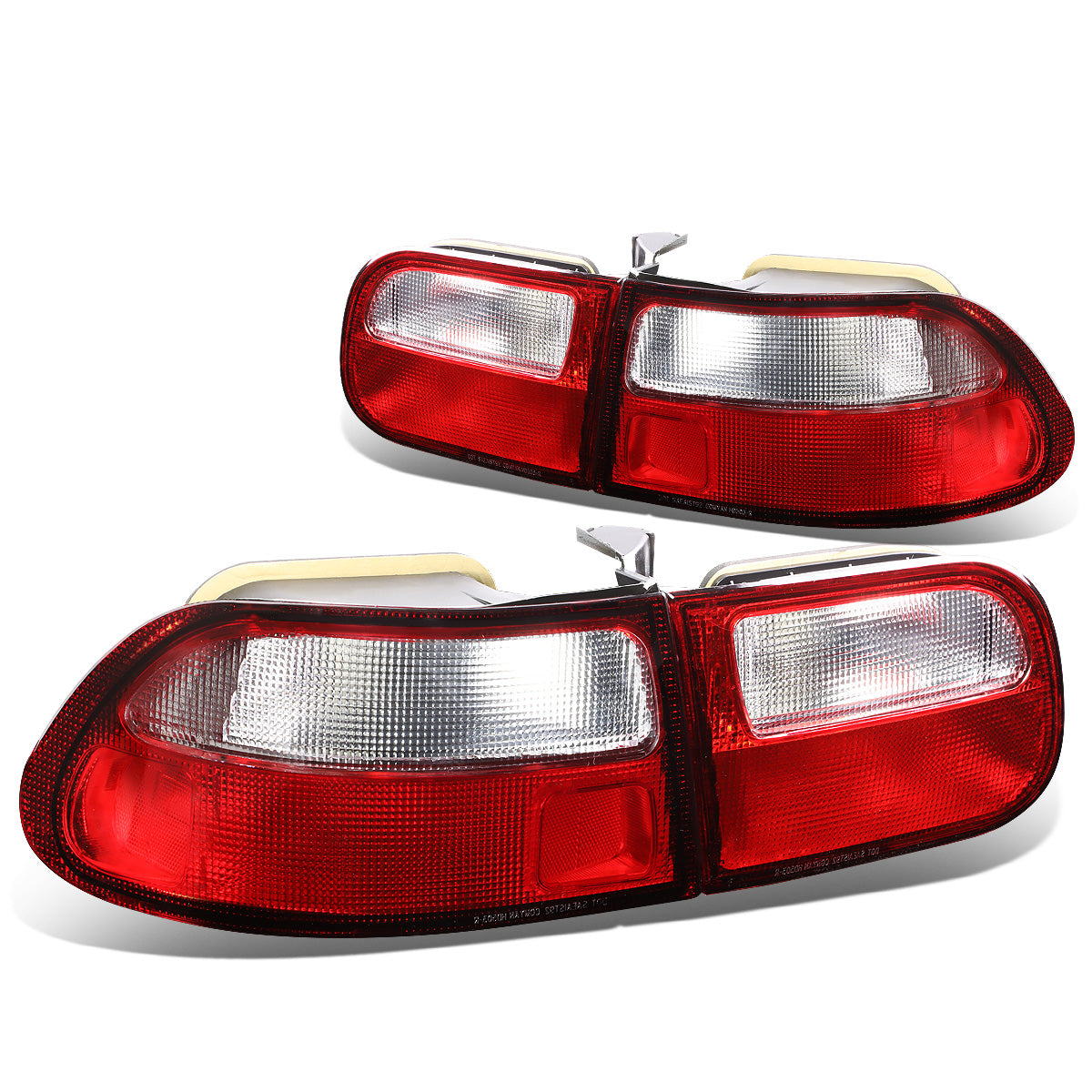 FAROS TRASEROS 92-95 HONDA CIVIC 2/3-DOOR - RED / CLEAR