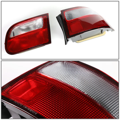 FAROS TRASEROS 92-95 HONDA CIVIC 2/3-DOOR - RED / CLEAR