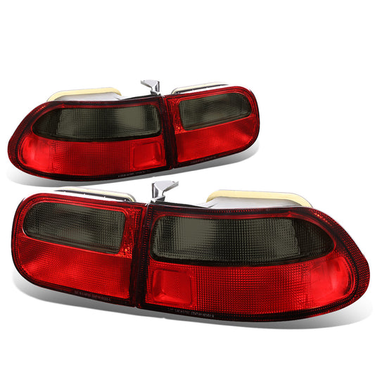 FAROS TRASEROS 92-95 HONDA CIVIC 2/3-DOOR - RED / SMOKE