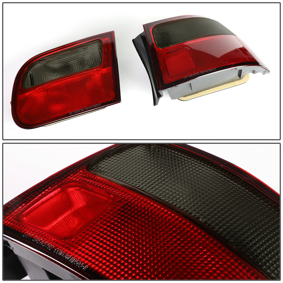 FAROS TRASEROS 92-95 HONDA CIVIC 2/3-DOOR - RED / SMOKE