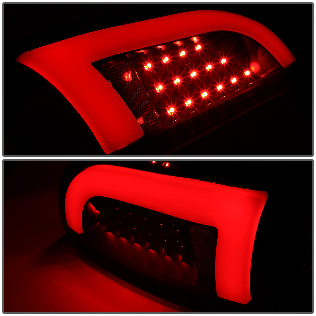 FAROS TRASEROS 05-15 TOYOTA TACOMA - L-BAR - 3D - LED - BLACK / SMOKE