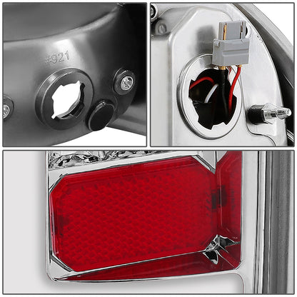 FAROS TRASEROS 05-15 TOYOTA TACOMA - L-BAR - 3D - LED - CHROME / CLEAR