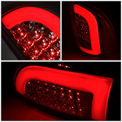 FAROS TRASEROS 05-15 TOYOTA TACOMA - L-BAR - 3D - LED - CHROME / SMOKE