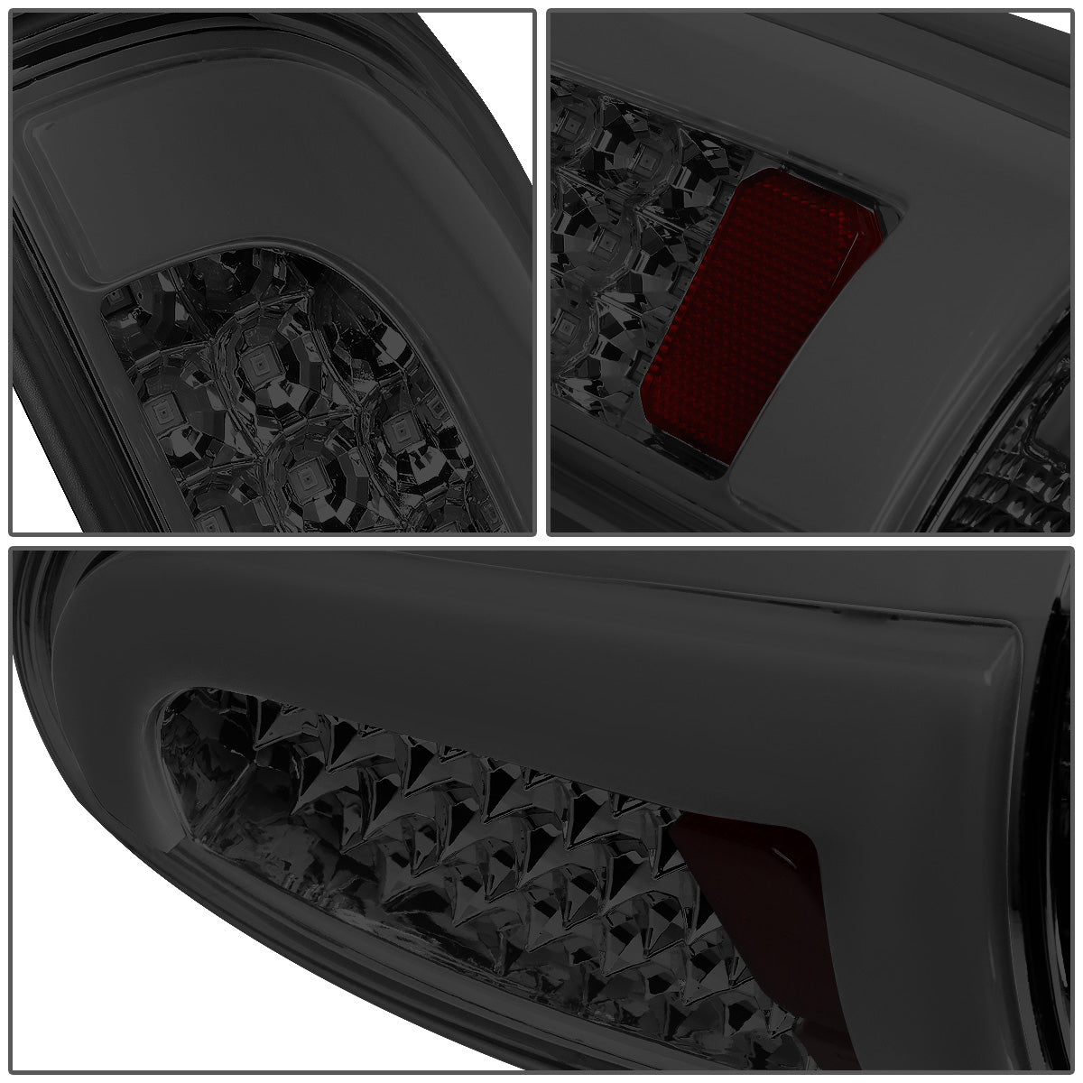 FAROS TRASEROS 05-15 TOYOTA TACOMA - L-BAR - 3D - LED - CHROME / SMOKE