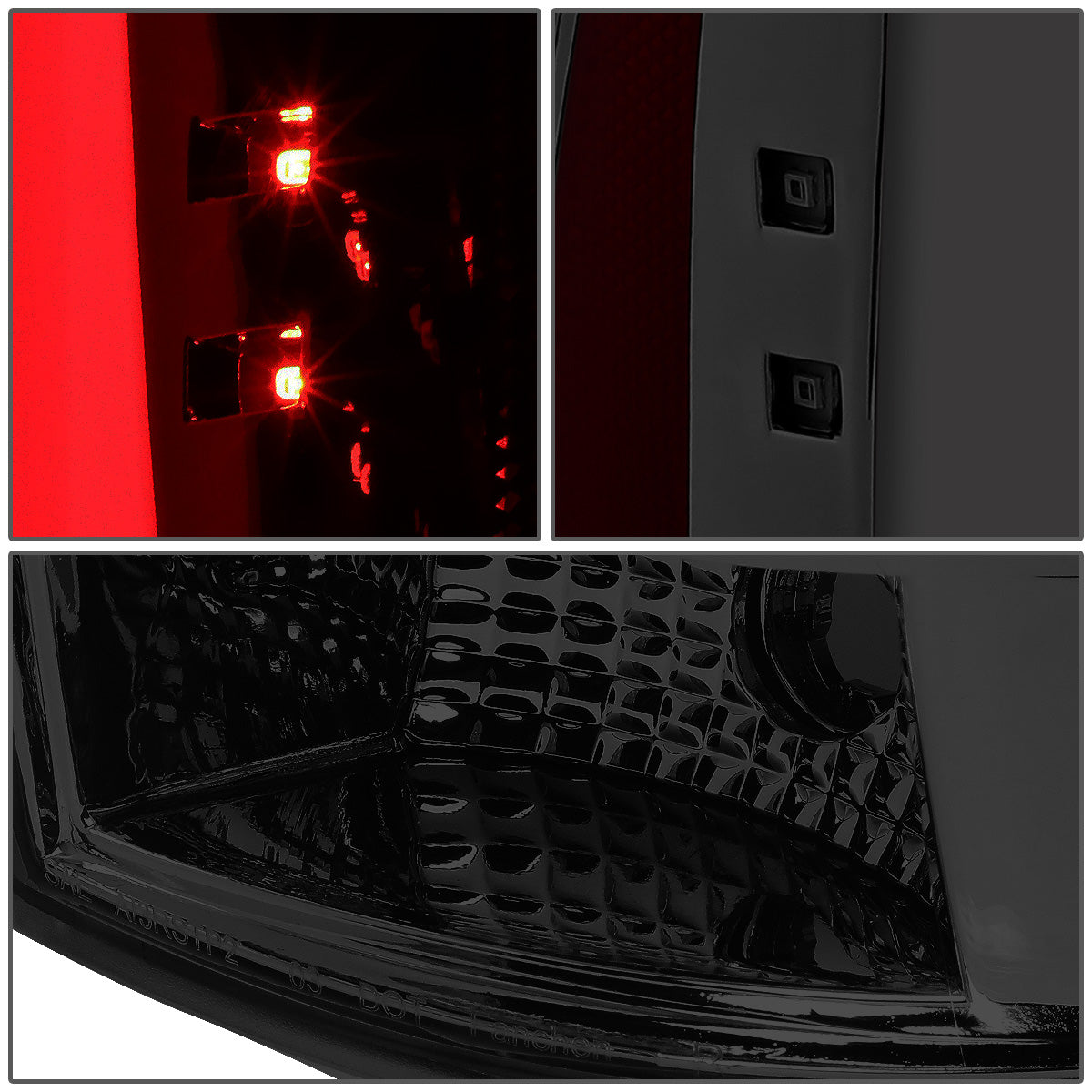 FAROS TRASEROS 05-15 TOYOTA TACOMA - L-BAR - 3D - LED - CHROME / SMOKE