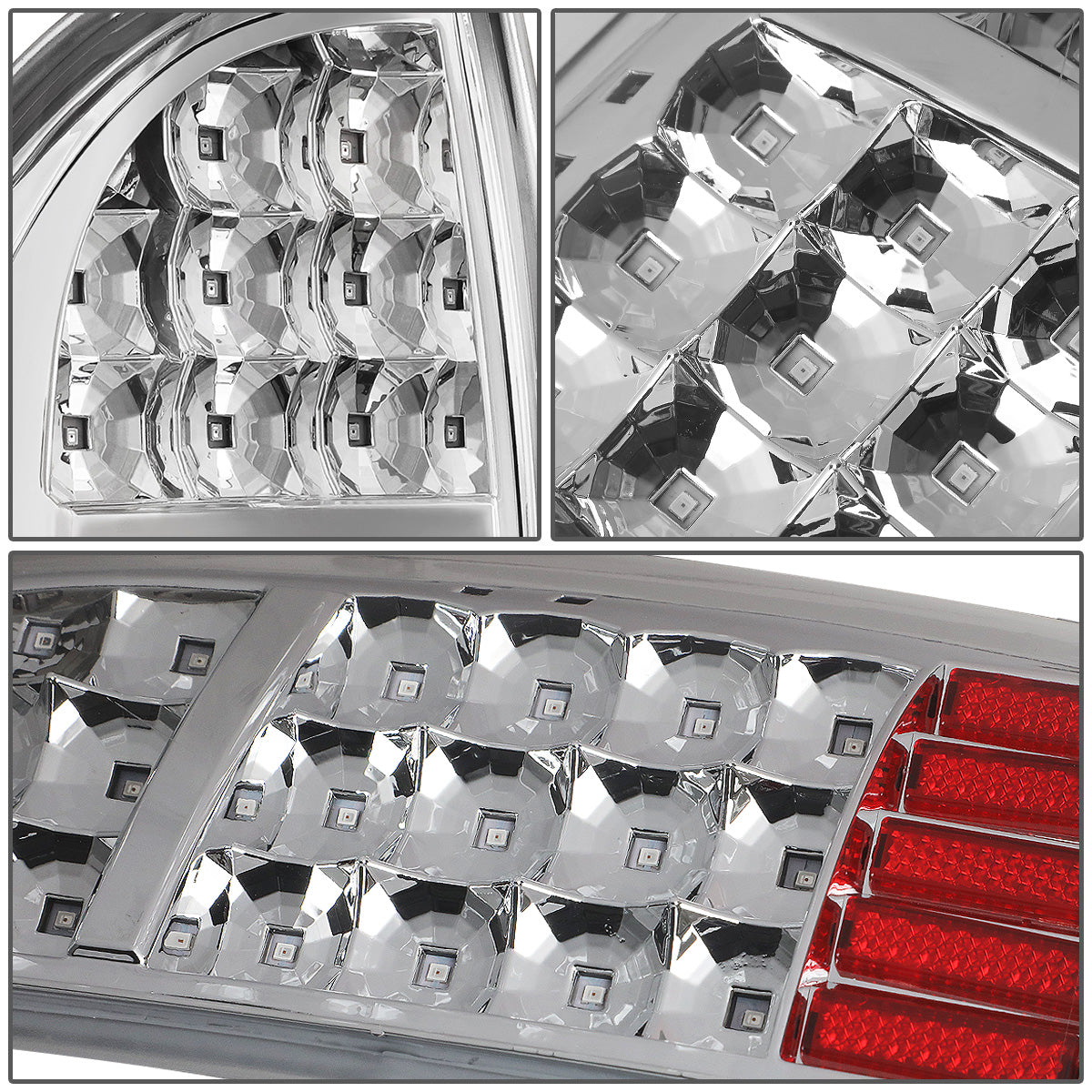 FAROS TRASEROS 05-15 TOYOTA TACOMA - LED - CHROME / CLEAR