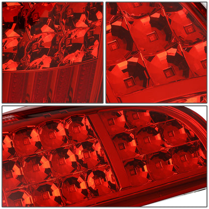 FAROS TRASEROS 05-15 TOYOTA TACOMA - LED - CHROME / RED