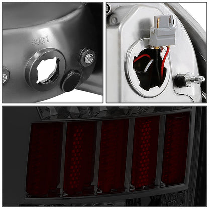 FAROS TRASEROS 05-15 TOYOTA TACOMA - LED - CHROME / SMOKE