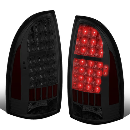 FAROS TRASEROS 05-15 TOYOTA TACOMA - LED - CHROME / SMOKE