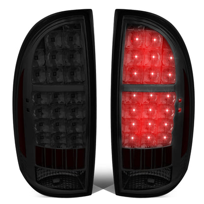 FAROS TRASEROS 05-15 TOYOTA TACOMA - LED - CHROME / SMOKE