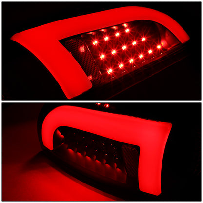 FAROS TRASEROS 05-15 TOYOTA TACOMA - RED L-BAR - 3D - LED - BLACK / CLEAR