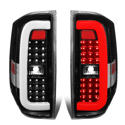 FAROS TRASEROS 14-18 TOYOTA TUNDRA - TUBE BAR - 3D - LED - BLACK / CLEAR