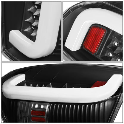 FAROS TRASEROS 14-18 TOYOTA TUNDRA - TUBE BAR - 3D - LED - BLACK / CLEAR