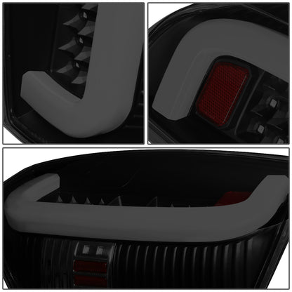 FAROS TRASEROS 14-18 TOYOTA TUNDRA - TUBE BAR - 3D - LED - BLACK / SMOKE