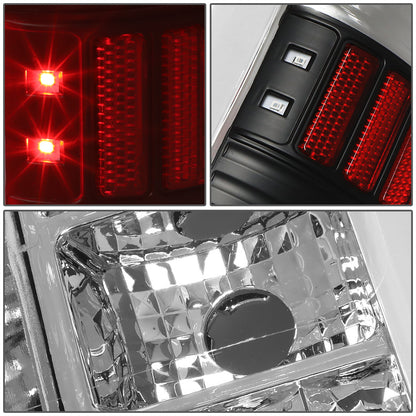 FAROS TRASEROS 14-18 TOYOTA TUNDRA - TUBE BAR - 3D - LED - CHROME / CLEAR