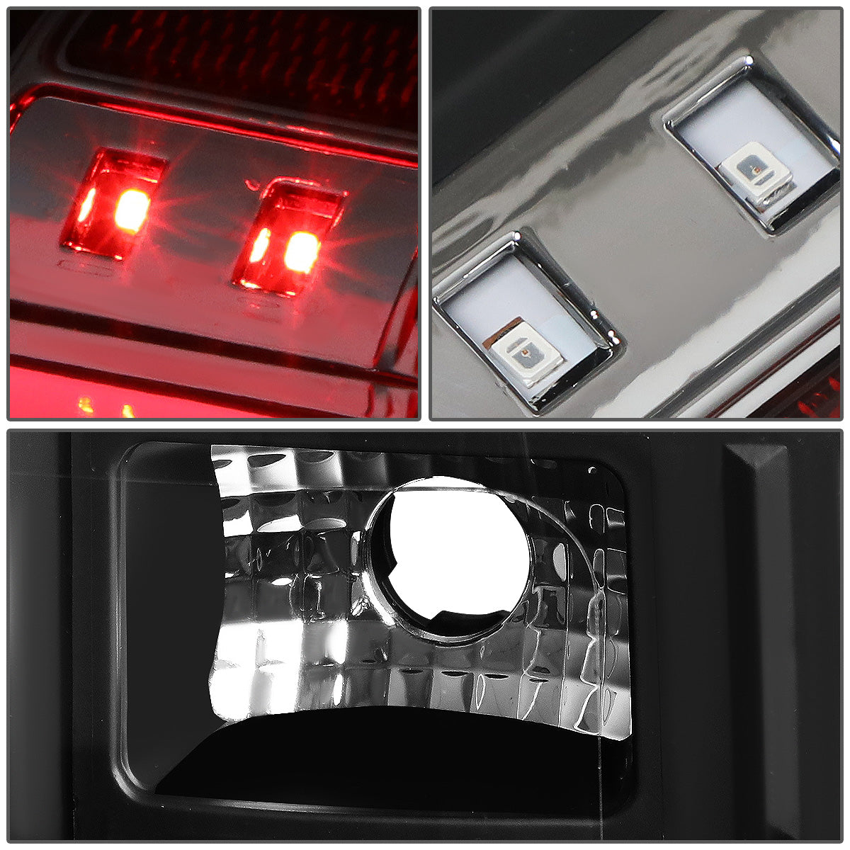 FAROS TRASEROS 14-18 TOYOTA TUNDRA - FULL LED - BLACK / CLEAR
