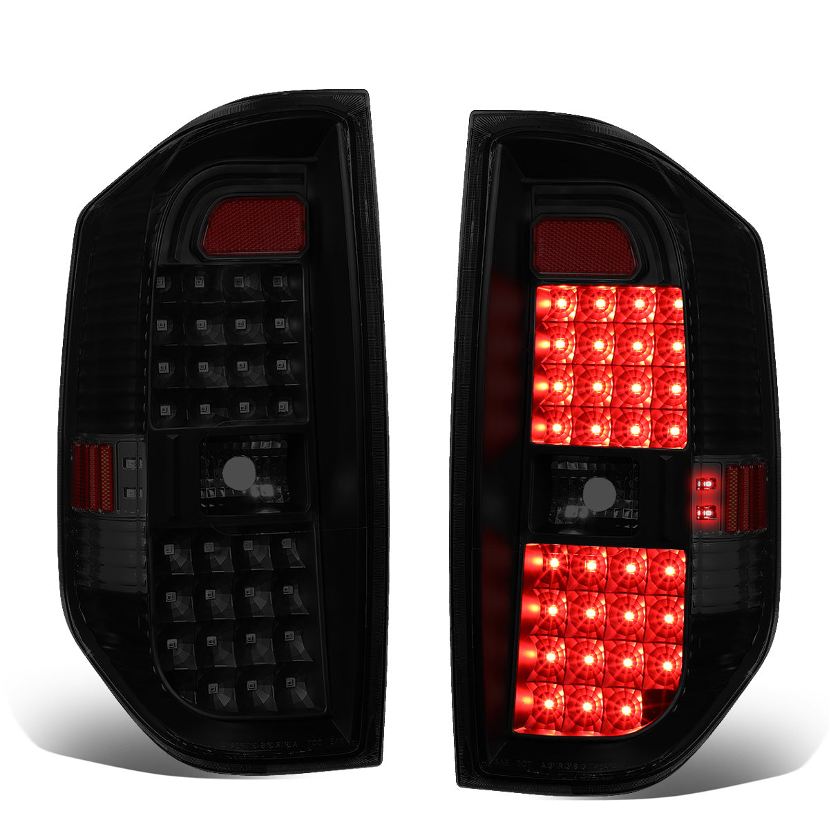 FAROS TRASEROS 14-18 TOYOTA TUNDRA - FULL LED - BLACK / SMOKE