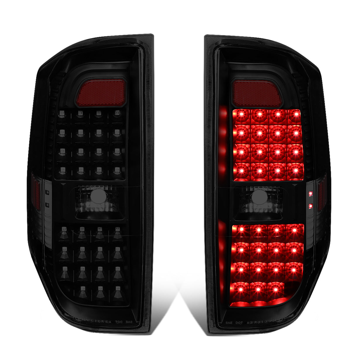 FAROS TRASEROS 14-18 TOYOTA TUNDRA - FULL LED - BLACK / SMOKE